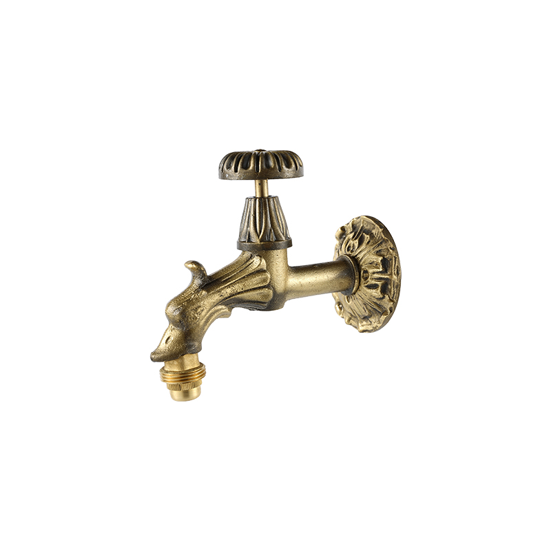 Art Faucet Series 3009 bronzeYT3009 رنگ برنجی باستانی، اژدها، دسته گرد 1/2"