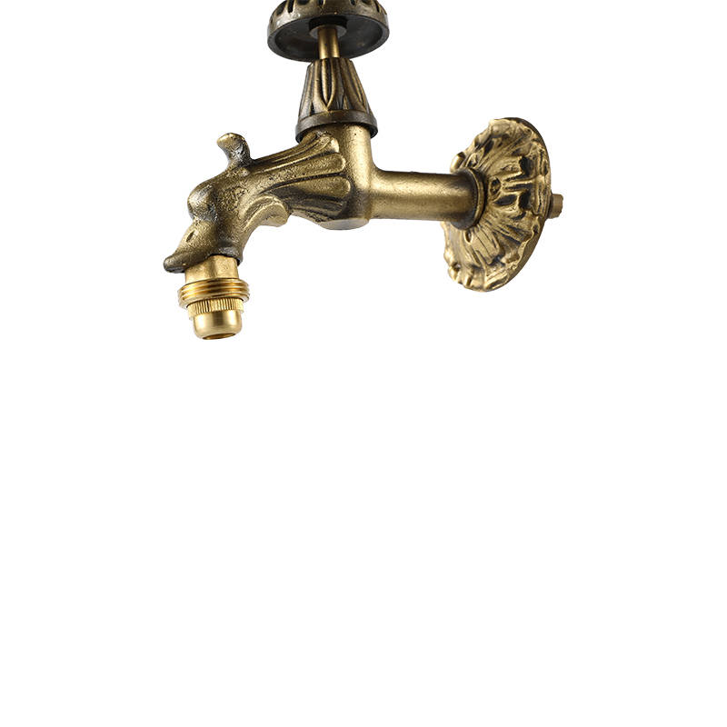 Art Faucet Series 3009 bronzeYT3009 رنگ برنجی باستانی، اژدها، دسته گرد 1/2"